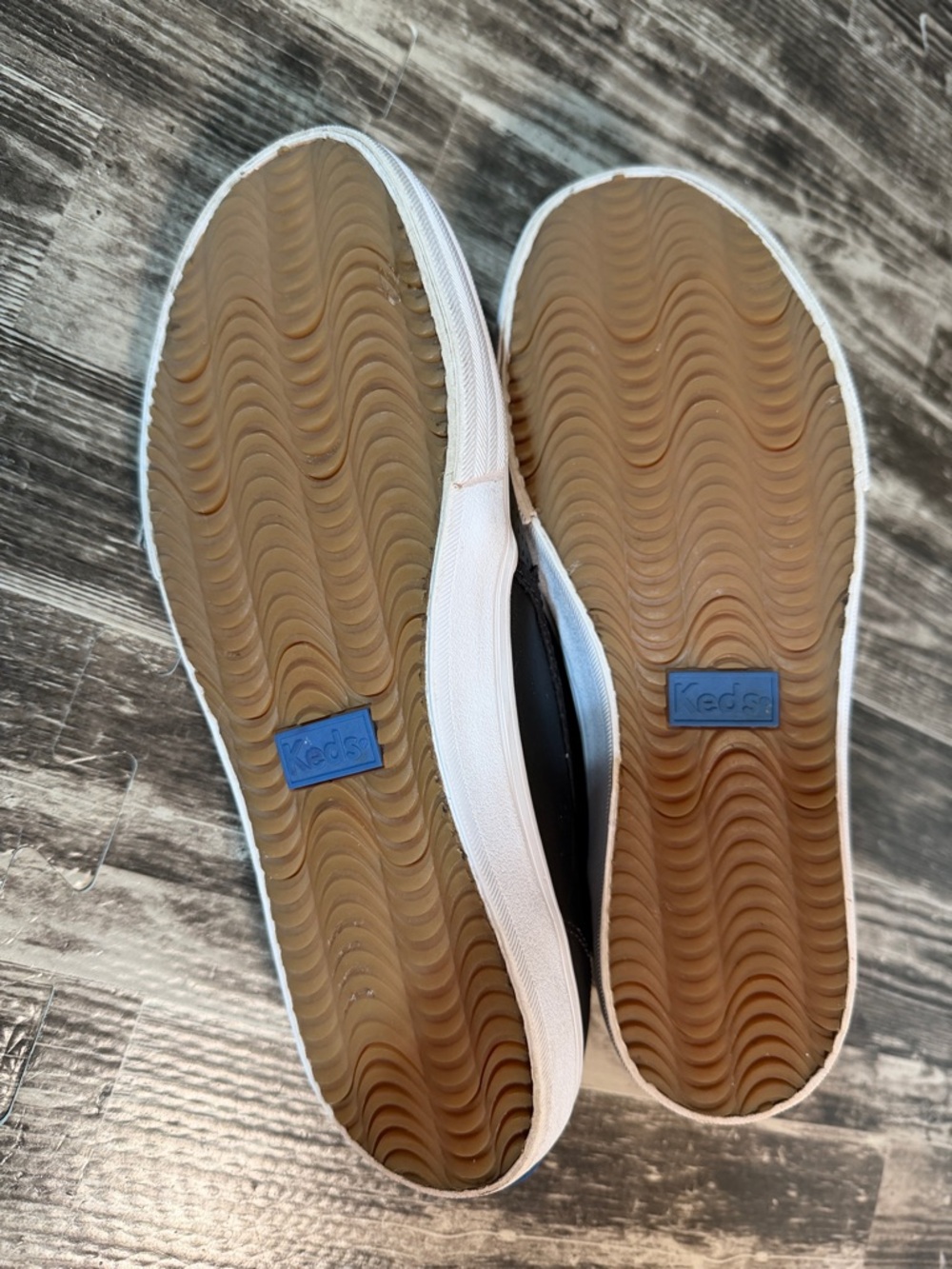 Keds Women's Black Slip-On Perforated Sneakers - Picture 7 of 8